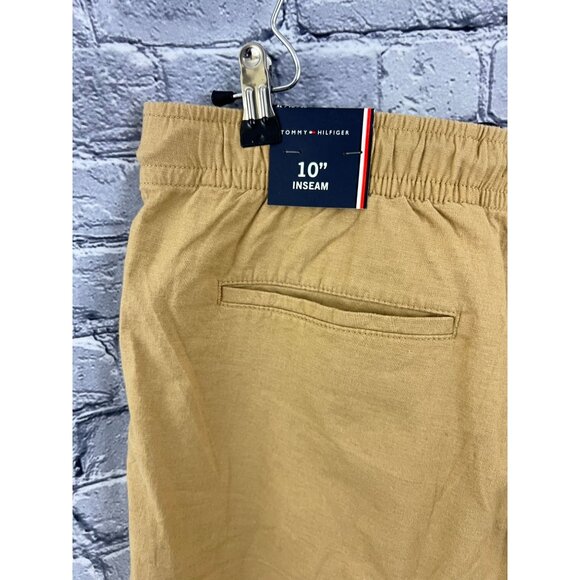 Tommy Hilfiger Men's Linen Blend Shorts size XL Drawstring Waist - Picture 8 of 10